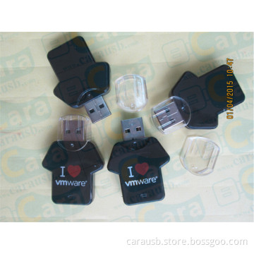 Gifts USB disk CaraUSB gift VM customized promotional clothing T shirt jacket clothing shape Flash Memory by CaraUSB